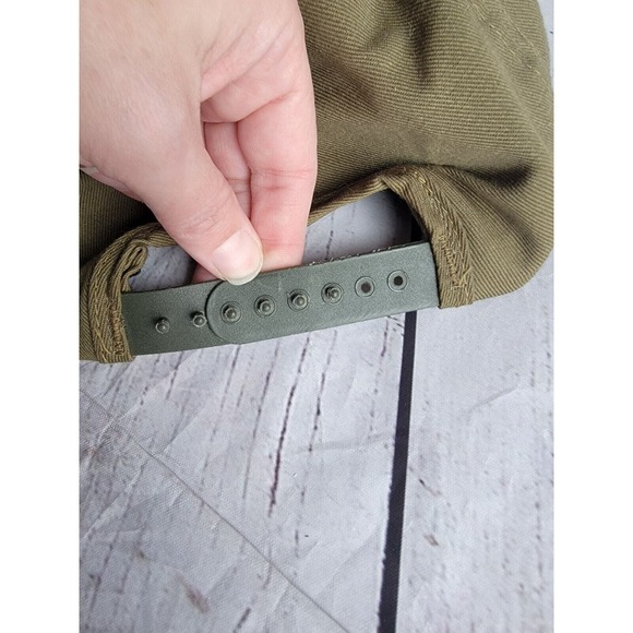 Vintage Boys Scouts of America BSA Hat Snapback Cap Olive Green Red S/M - Picture 4 of 7